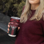 Personalized Essendon Bombers Tumbler Cup Polynesian Tribal Pattern Heritage Football