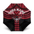 Personalized Essendon Bombers Umbrella Polynesian Tribal Pattern Heritage Football
