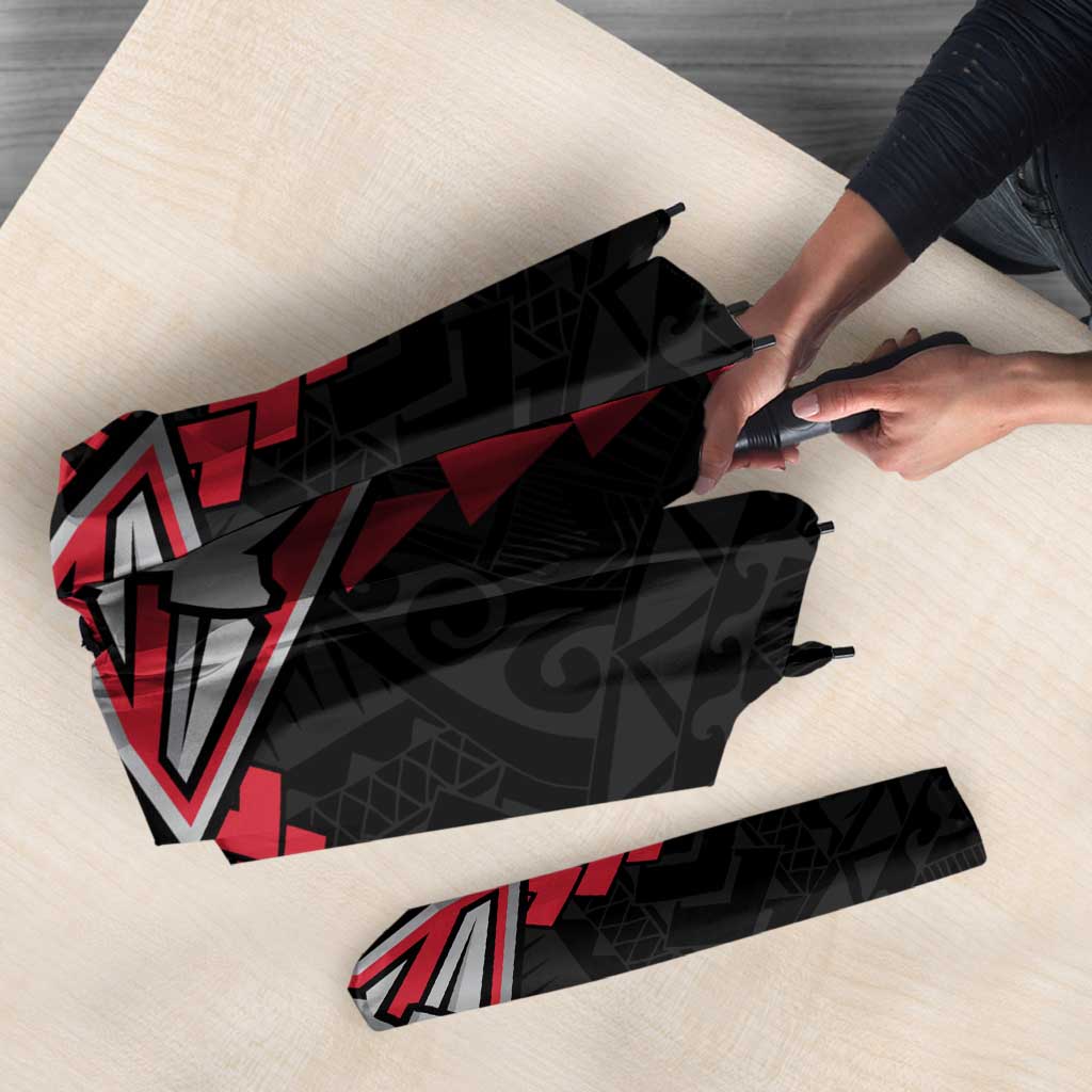 Personalized Essendon Bombers Umbrella Polynesian Tribal Pattern Heritage Football
