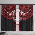 Personalized Essendon Bombers Window Curtain Polynesian Tribal Pattern Heritage Football