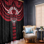 Personalized Essendon Bombers Window Curtain Polynesian Tribal Pattern Heritage Football