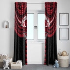 Personalized Essendon Bombers Window Curtain Polynesian Tribal Pattern Heritage Football