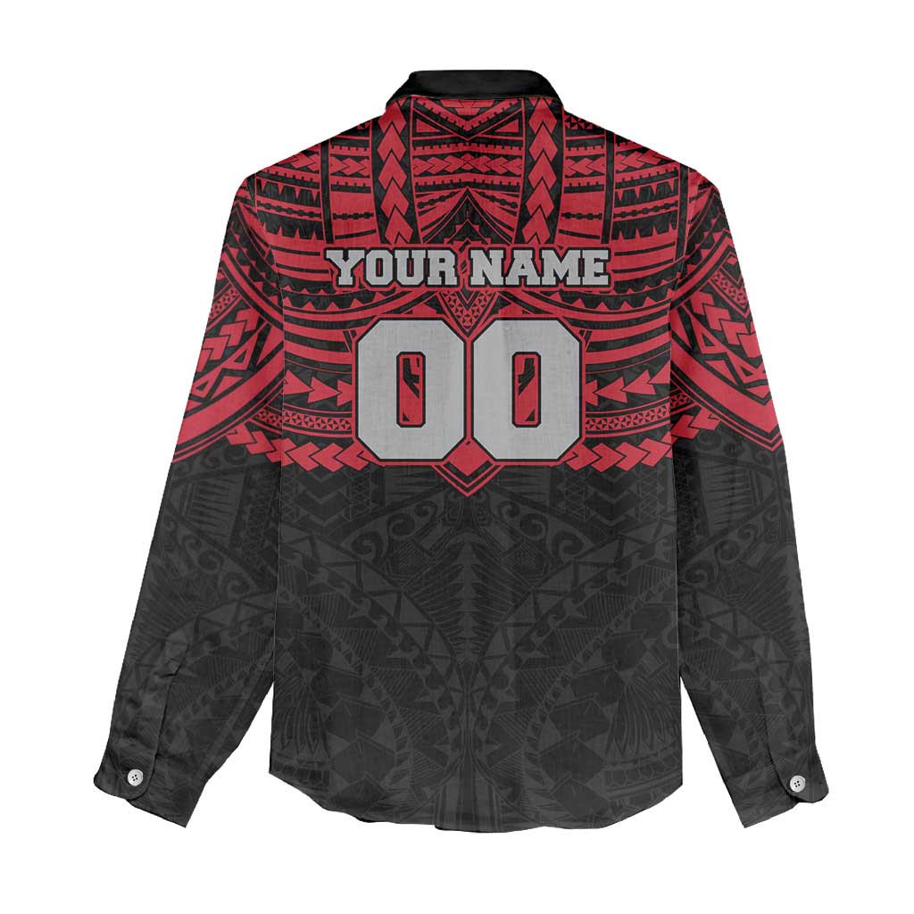 Personalized Essendon Bombers Women Casual Shirt Polynesian Tribal Pattern Heritage Football