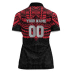 Personalized Essendon Bombers Women Polo Shirt Polynesian Tribal Pattern Heritage Football