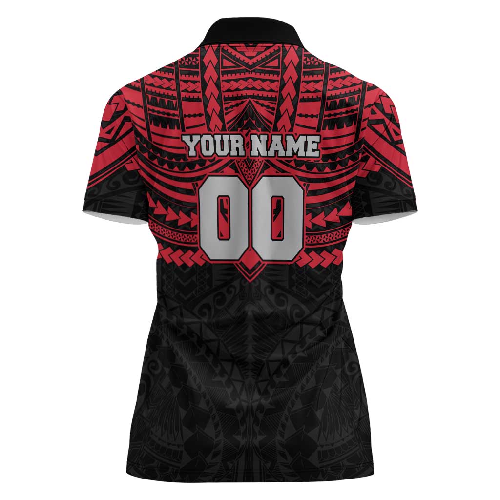 Personalized Essendon Bombers Women Polo Shirt Polynesian Tribal Pattern Heritage Football