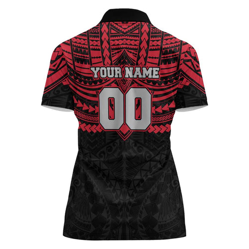 Personalized Essendon Bombers Women Polo Shirt Polynesian Tribal Pattern Heritage Football