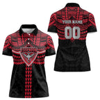 Personalized Essendon Bombers Women Polo Shirt Polynesian Tribal Pattern Heritage Football
