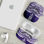 Personalized Fremantle Dockers AirPods Case Polynesian Tribal Pattern Heritage Football