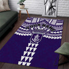 Personalized Fremantle Dockers Area Rug Polynesian Tribal Pattern Heritage Football