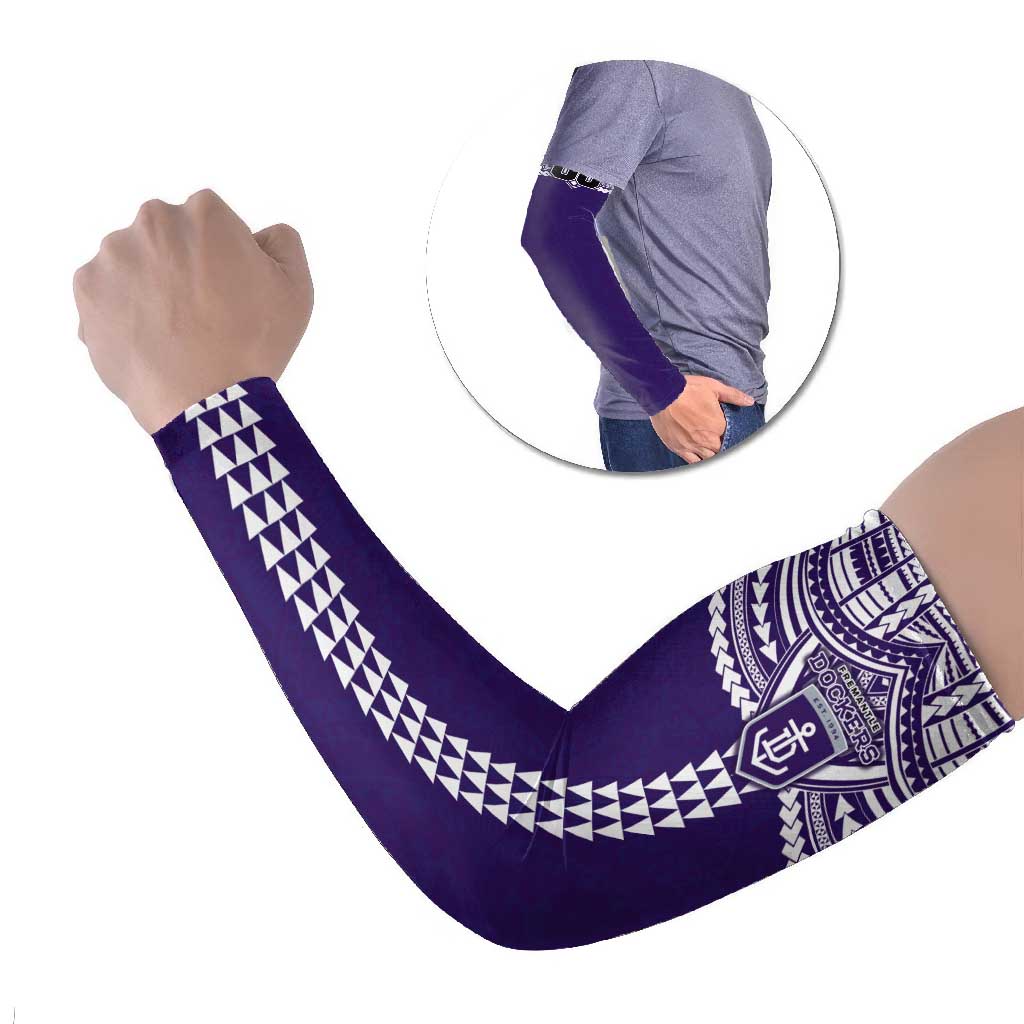Personalized Fremantle Dockers Arm Sleeves Polynesian Tribal Pattern Heritage Football