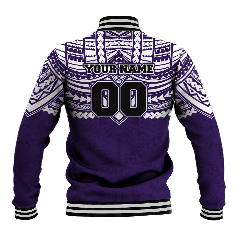 Personalized Fremantle Dockers Baseball Jacket Polynesian Tribal Pattern Heritage Football