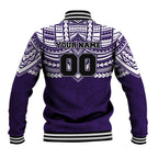 Personalized Fremantle Dockers Baseball Jacket Polynesian Tribal Pattern Heritage Football