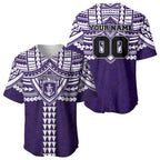 Personalized Fremantle Dockers Baseball Jersey Polynesian Tribal Pattern Heritage Football