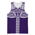 Personalized Fremantle Dockers Basketball Jersey Polynesian Tribal Pattern Heritage Football