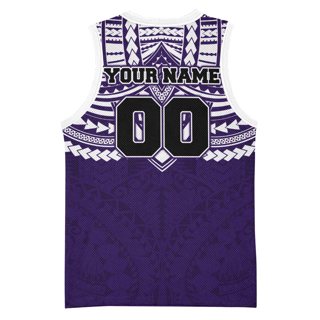 Personalized Fremantle Dockers Basketball Jersey Polynesian Tribal Pattern Heritage Football
