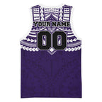Personalized Fremantle Dockers Basketball Jersey Polynesian Tribal Pattern Heritage Football