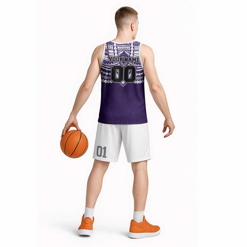 Personalized Fremantle Dockers Basketball Jersey Polynesian Tribal Pattern Heritage Football