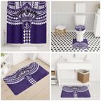 Personalized Fremantle Dockers Bathroom Set Polynesian Tribal Pattern Heritage Football