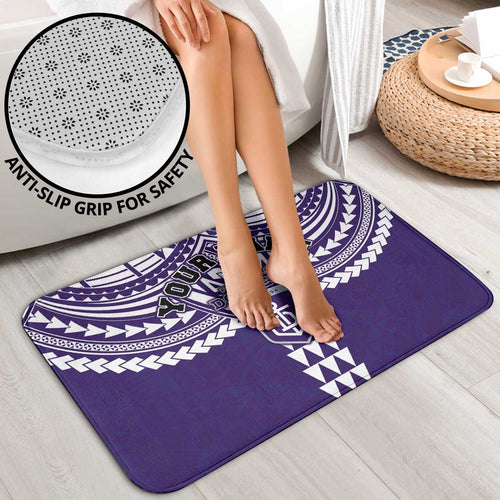 Personalized Fremantle Dockers Bathroom Set Polynesian Tribal Pattern Heritage Football
