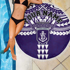 Personalized Fremantle Dockers Beach Blanket Polynesian Tribal Pattern Heritage Football