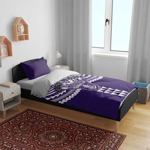 Personalized Fremantle Dockers Bedding Set Polynesian Tribal Pattern Heritage Football