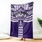 Personalized Fremantle Dockers Blanket Polynesian Tribal Pattern Heritage Football
