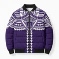 Personalized Fremantle Dockers Bomber Puffer Jacket Polynesian Tribal Pattern Heritage Football