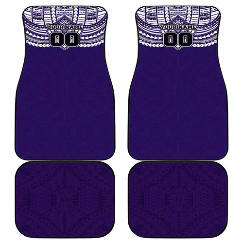 Personalized Fremantle Dockers Car Mats Polynesian Tribal Pattern Heritage Football