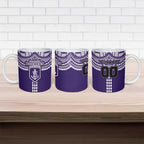 Personalized Fremantle Dockers Ceramic Mug Polynesian Tribal Pattern Heritage Football