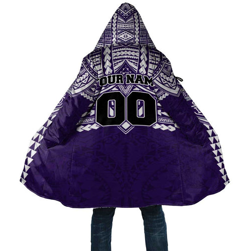 Personalized Fremantle Dockers Cloak Polynesian Tribal Pattern Heritage Football