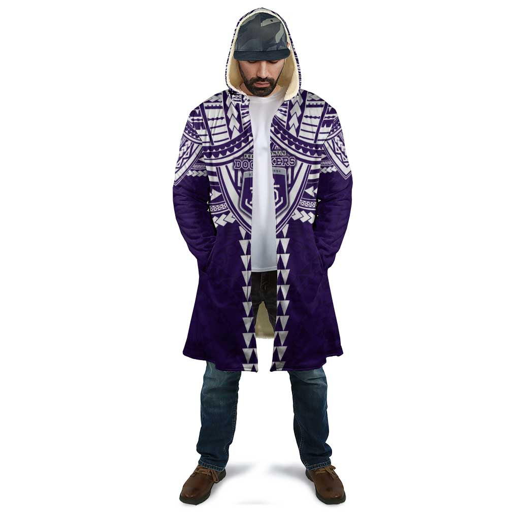 Personalized Fremantle Dockers Cloak Polynesian Tribal Pattern Heritage Football