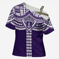 Personalized Fremantle Dockers Cross Shoulder Shirt Polynesian Tribal Pattern Heritage Football