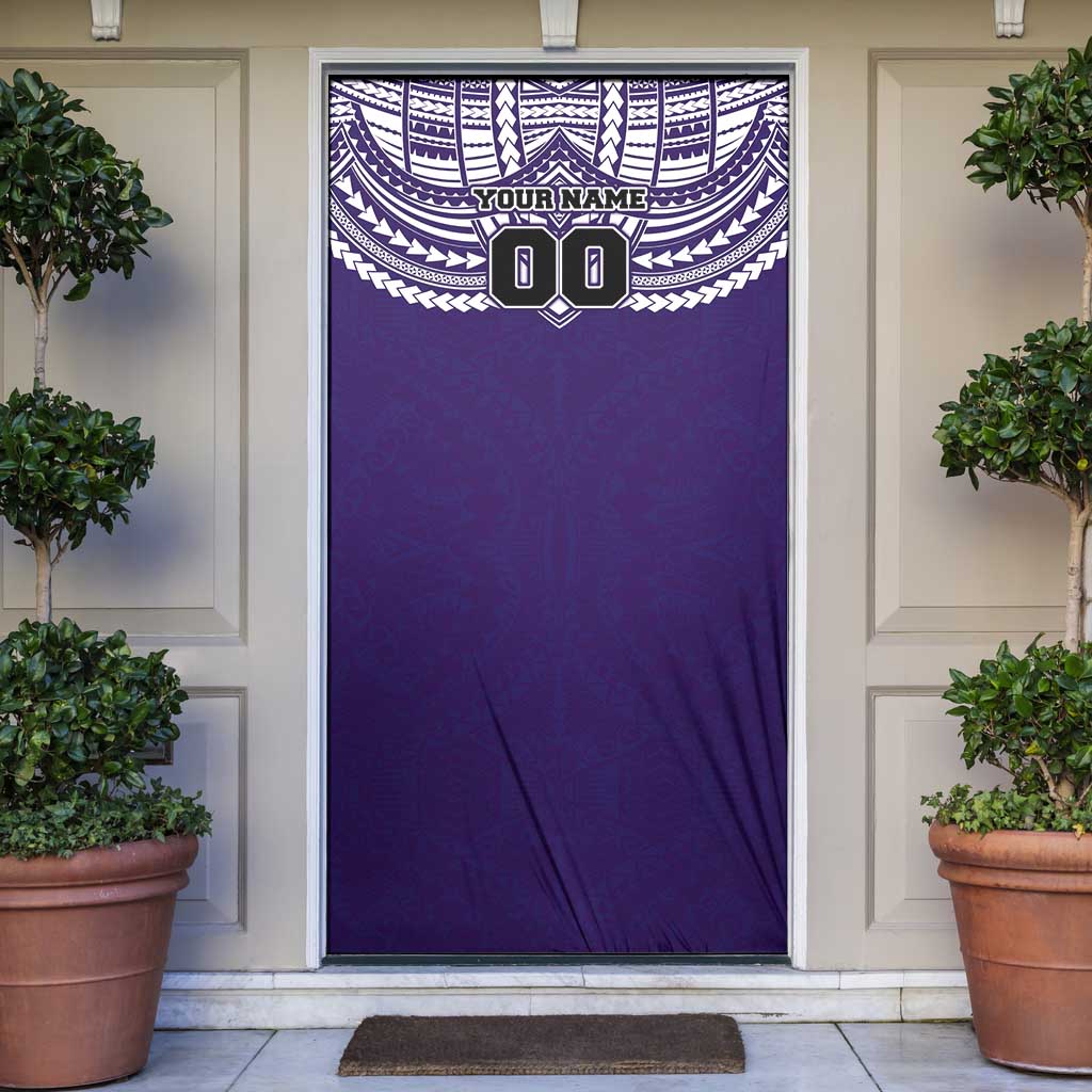 Personalized Fremantle Dockers Door Cover Polynesian Tribal Pattern Heritage Football
