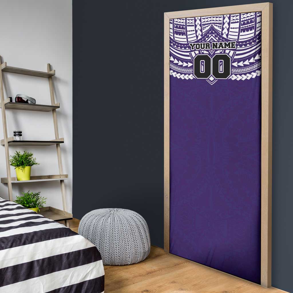 Personalized Fremantle Dockers Door Cover Polynesian Tribal Pattern Heritage Football