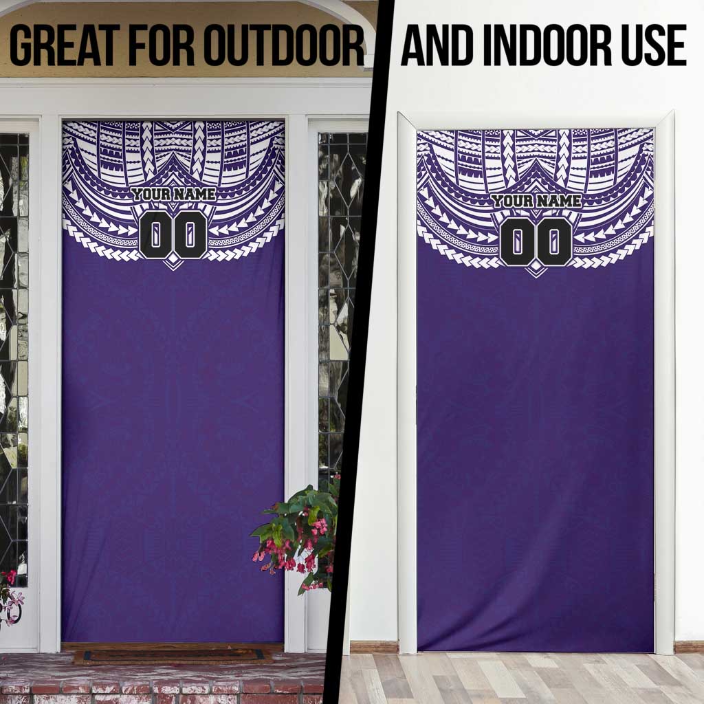 Personalized Fremantle Dockers Door Cover Polynesian Tribal Pattern Heritage Football