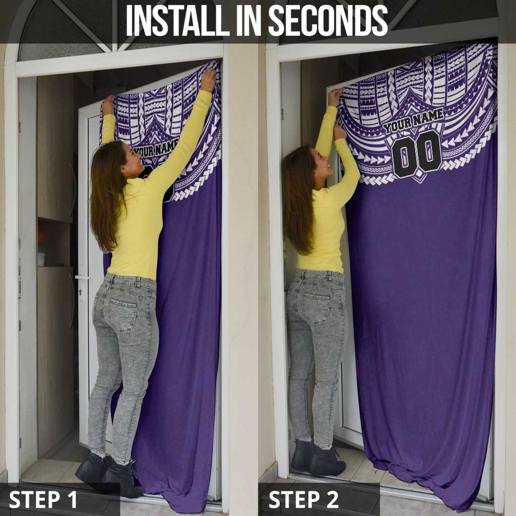 Personalized Fremantle Dockers Door Cover Polynesian Tribal Pattern Heritage Football
