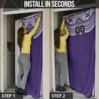Personalized Fremantle Dockers Door Cover Polynesian Tribal Pattern Heritage Football