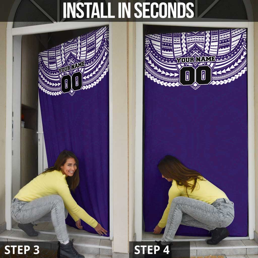 Personalized Fremantle Dockers Door Cover Polynesian Tribal Pattern Heritage Football