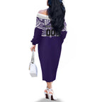 Personalized Fremantle Dockers Family Matching Off The Shoulder Long Sleeve Dress and Hawaiian Shirt Polynesian Tribal Pattern Heritage Football