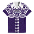 Personalized Fremantle Dockers Family Matching Off Shoulder Maxi Dress and Hawaiian Shirt Polynesian Tribal Pattern Heritage Football