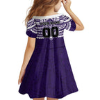 Personalized Fremantle Dockers Family Matching Puletasi and Hawaiian Shirt Polynesian Tribal Pattern Heritage Football