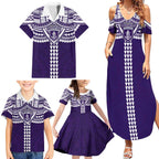 Personalized Fremantle Dockers Family Matching Summer Maxi Dress and Hawaiian Shirt Polynesian Tribal Pattern Heritage Football