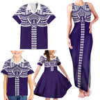 Personalized Fremantle Dockers Family Matching Tank Maxi Dress and Hawaiian Shirt Polynesian Tribal Pattern Heritage Football