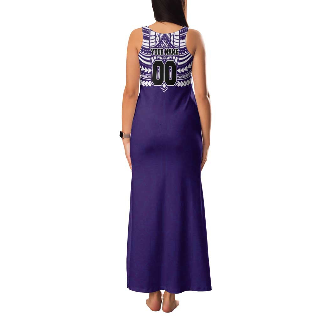 Personalized Fremantle Dockers Family Matching Tank Maxi Dress and Hawaiian Shirt Polynesian Tribal Pattern Heritage Football