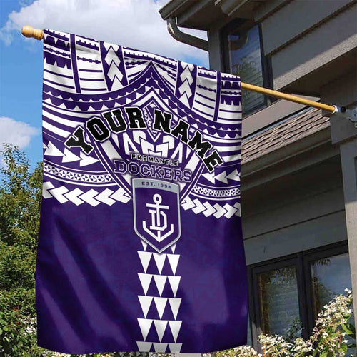 Personalized Fremantle Dockers Garden Flag Polynesian Tribal Pattern Heritage Football