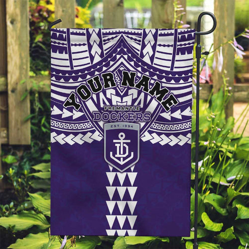 Personalized Fremantle Dockers Garden Flag Polynesian Tribal Pattern Heritage Football