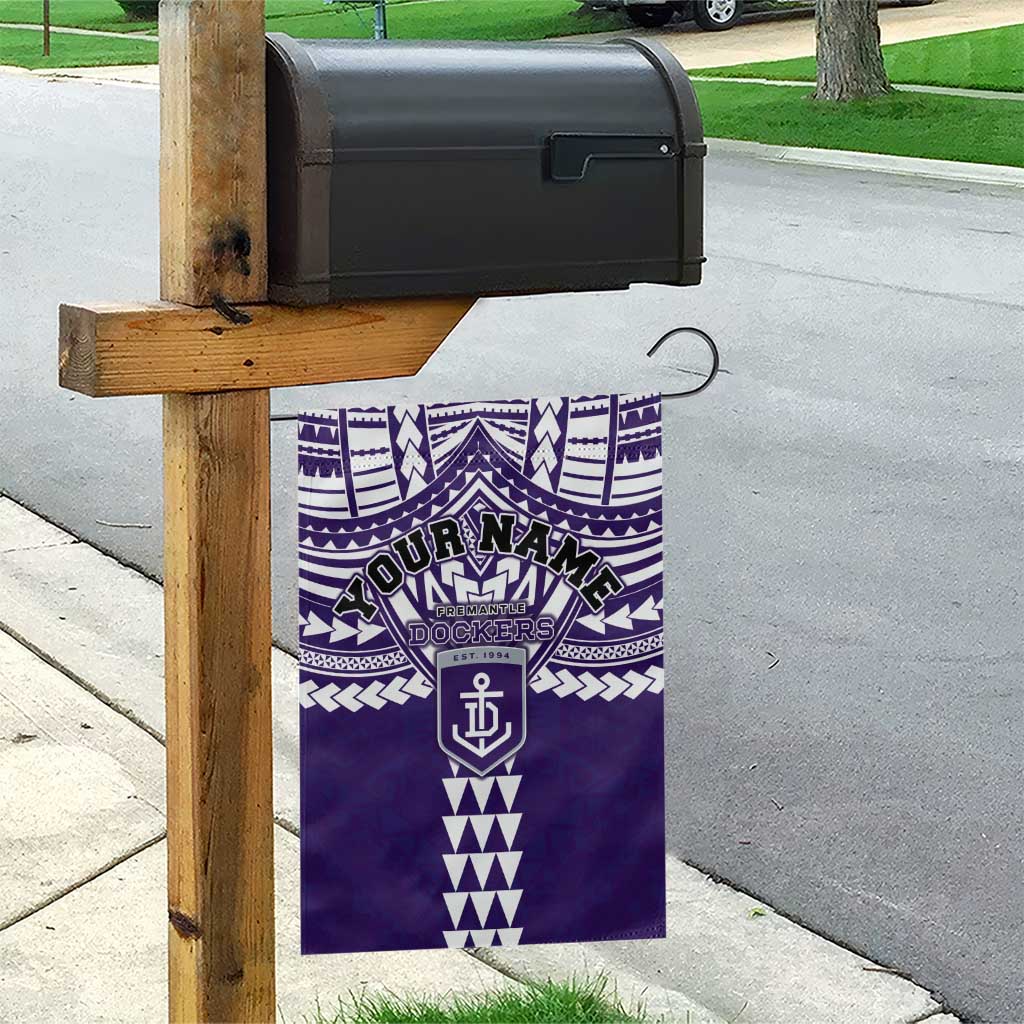 Personalized Fremantle Dockers Garden Flag Polynesian Tribal Pattern Heritage Football