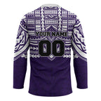 Personalized Fremantle Dockers Hockey Jersey Polynesian Tribal Pattern Heritage Football