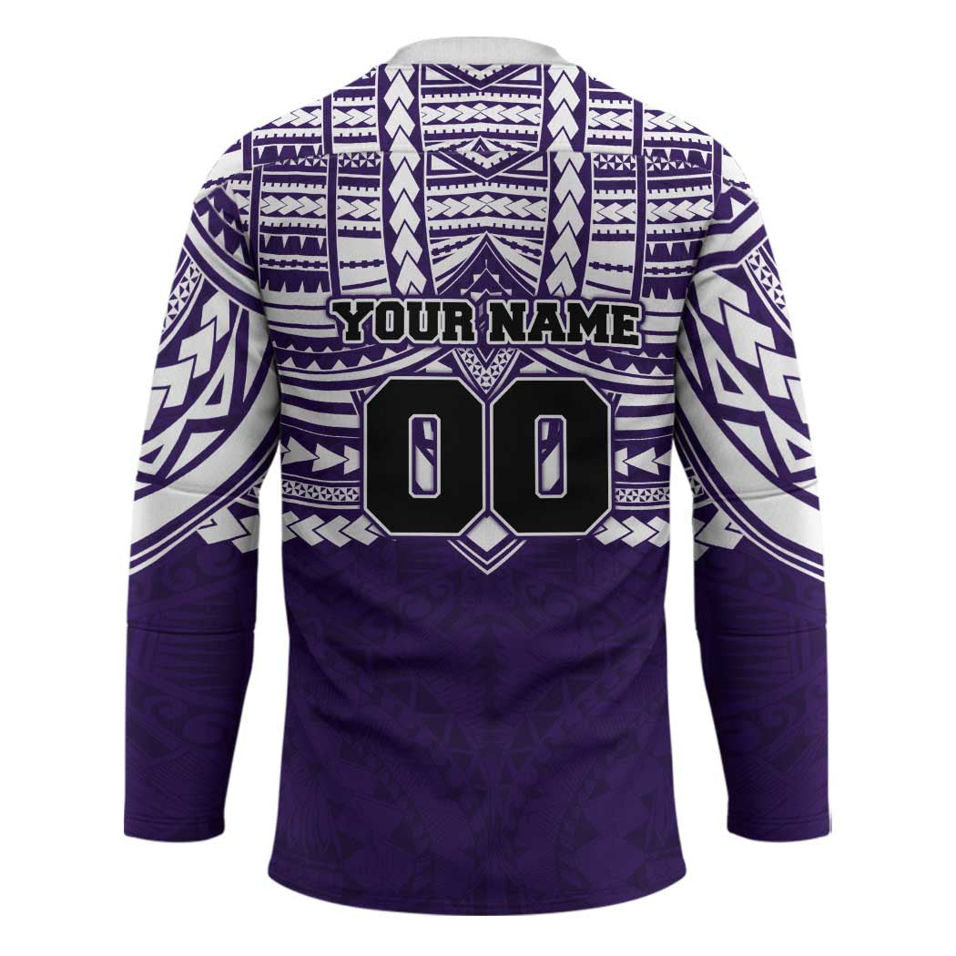 Personalized Fremantle Dockers Hockey Jersey Polynesian Tribal Pattern Heritage Football