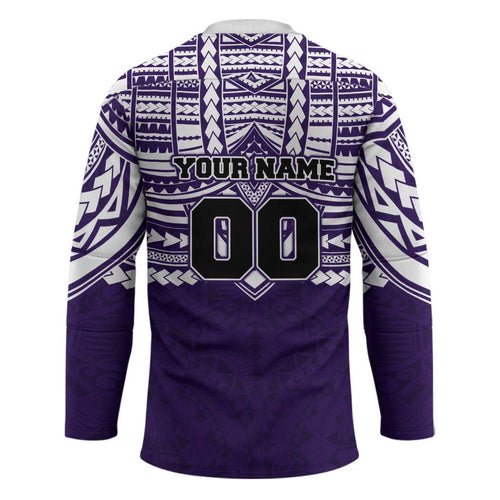 Personalized Fremantle Dockers Hockey Jersey Polynesian Tribal Pattern Heritage Football